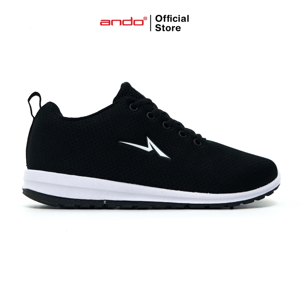 Ando Official Sepatu Sneakers Sip 32 Wanita Dewasa - Hitam/Putih