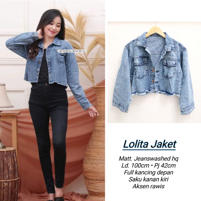 LOLITA JAKET JEANS CROP RAWIS