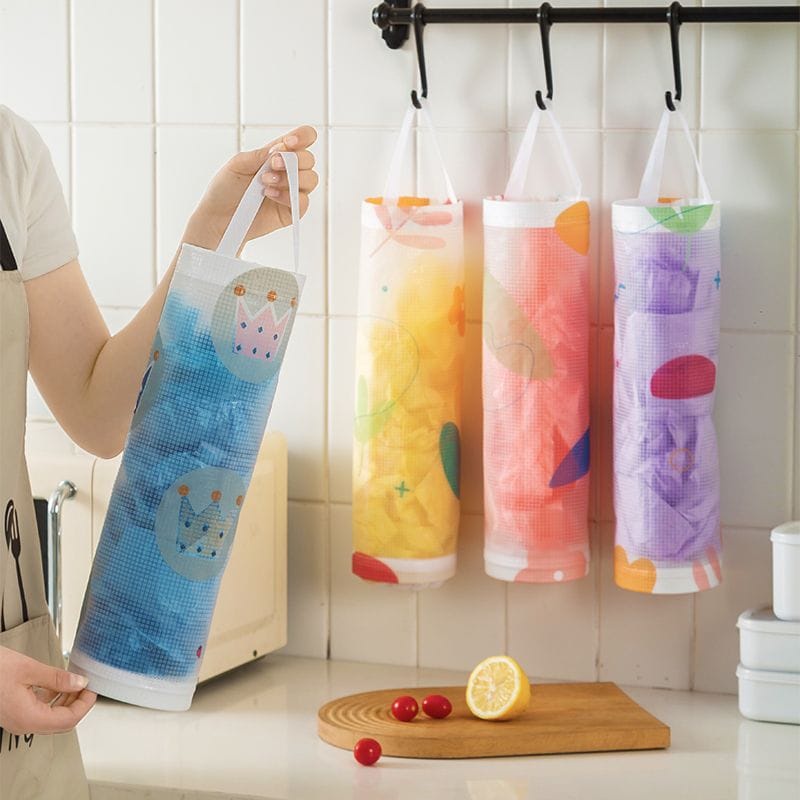 (Serba Serbi)Tempat Penyimpanan Kantong Kresek Plastik / Dispenser Kantong Plastik Sampah Gantung Dinding Kitchen Storage Bag