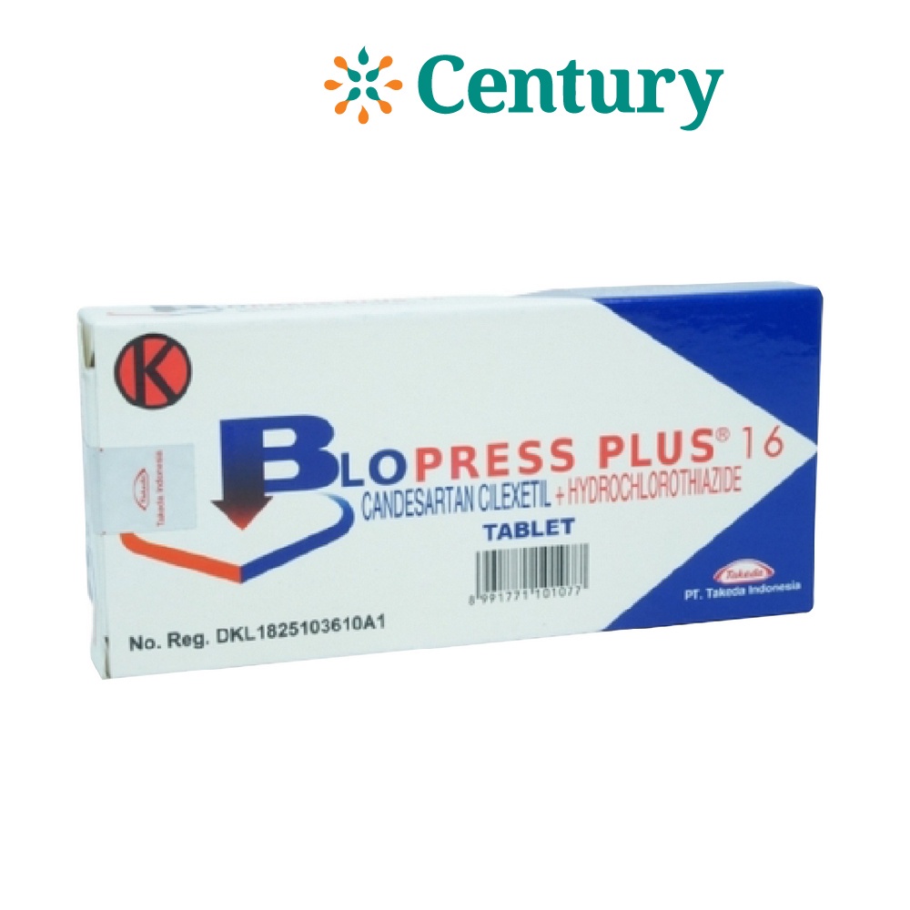 BLOPRESS PLUS 16/12.5 MG 1 STRIP 7 TABLET/ CANDESARTAN / HCT / HIPERTENSI
