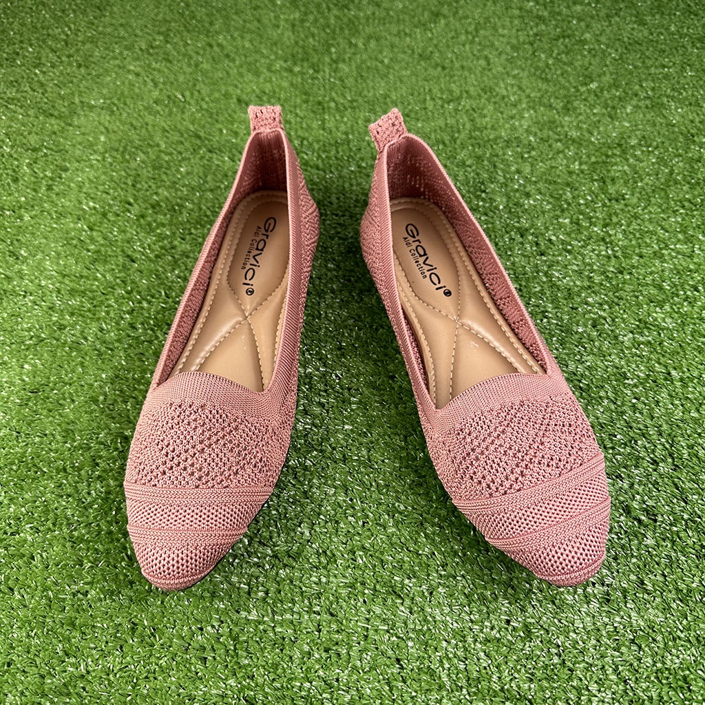 GRAVICI - Sepatu Flat Rajut Import Wanita Elegan DO-42