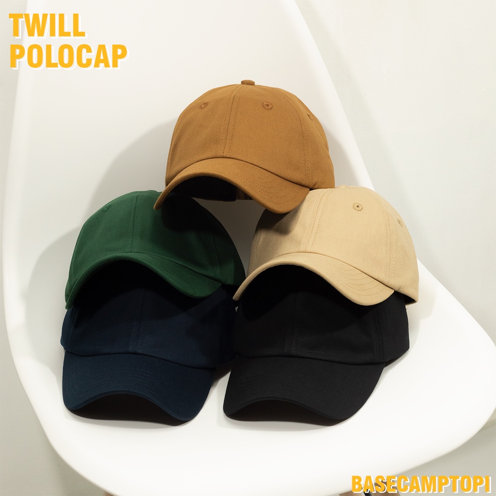 Topi Polo Caps Topi Polos Distro Premium Pria Wanita Bahan Twill Cotton Pengait Cakop