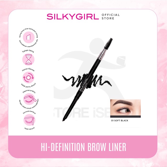 SILKYGIRL Hi-Defenition Brow Liner 01 Soft Black