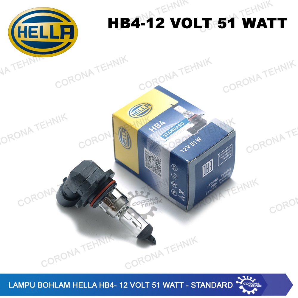 HB4 - 12 Volt 51 Watt - Standard Lampu Bohlam Hella