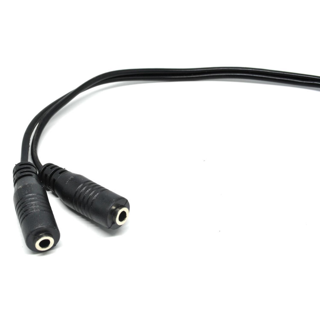 Splitter Audio Cable 3.5 mm Male to Dual 3.5 mm Female - AV111