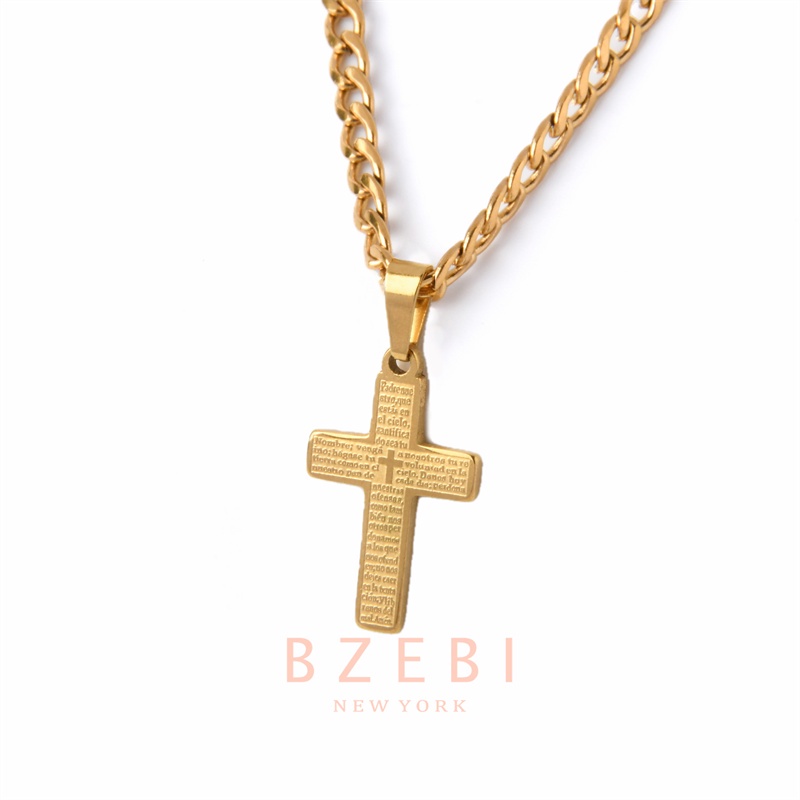 Bzebi Kalung Emas 18k, Kalung Baja Titanium, Kalung Liontin Berlian, Anti Karat, Aksesoris Fashion Wanita, Perhiasan Gaya Korea, Hadiah Ulang Tahun Dengan Kotak Eksklusif 945n