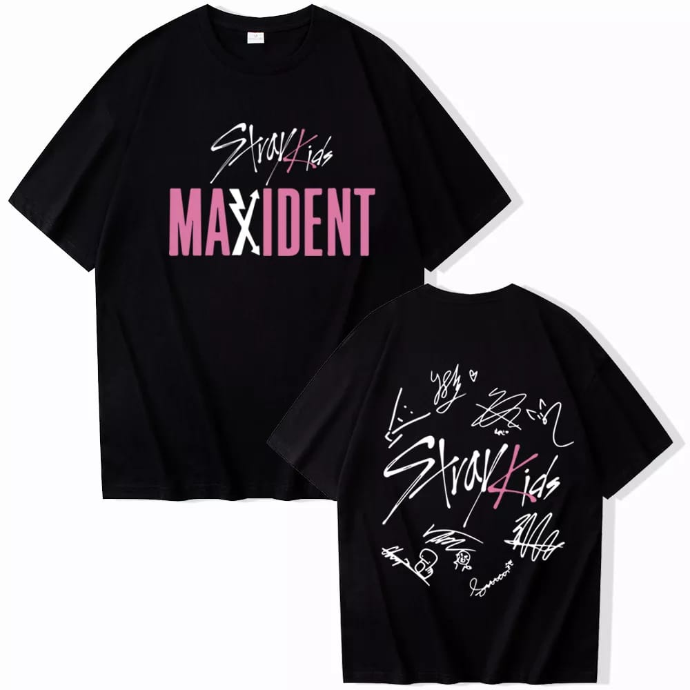 Kaos Stray Kids Maxident Wanita Lengan Pendek Oversize T shirt Kpop Stray Kids Maxident Unisex Baju K-Pop Straykids Maxident Maniac Skz Unisex Album Terbaru Baju Stray Kids Maxident Stray Kids Maniac Jumbo XXXL Tshirt Stray Kids Maxident Straykids Korean