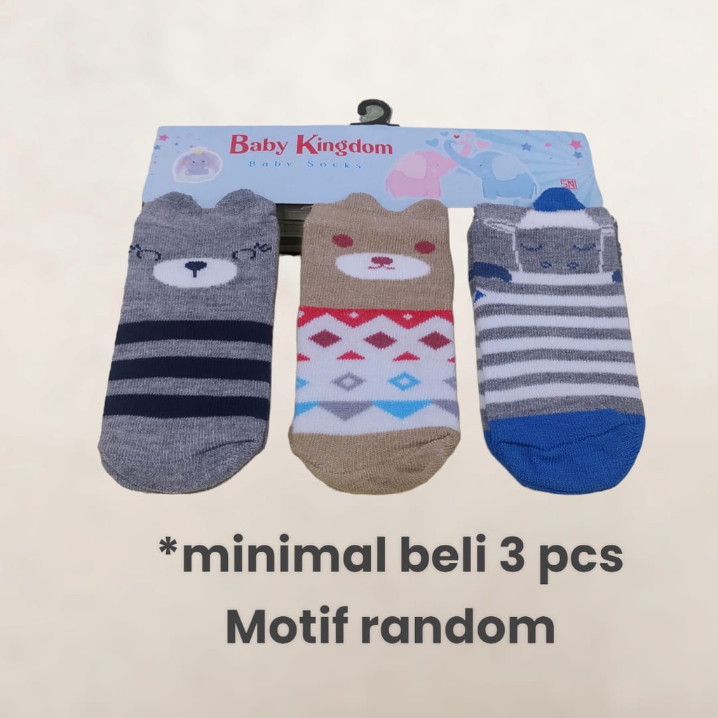 Kaos Kaki Bayi New Born 3D Karakter Pasang Baby SNI