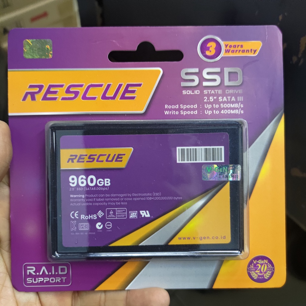 SSD V-Gen Vgen Rescue 960GB 960 GB SATA 3