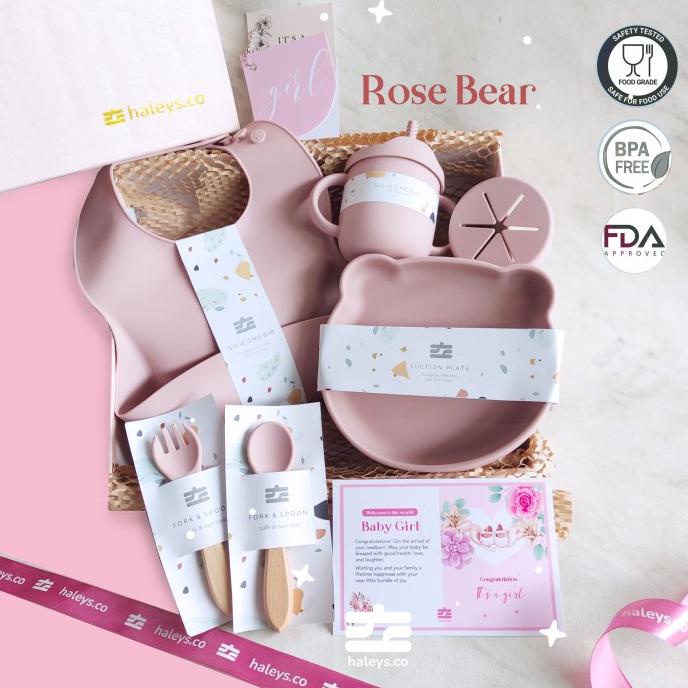 

Hampers Bayi Premium | Hampers Alat Makan Silicone Baby Feeding Set