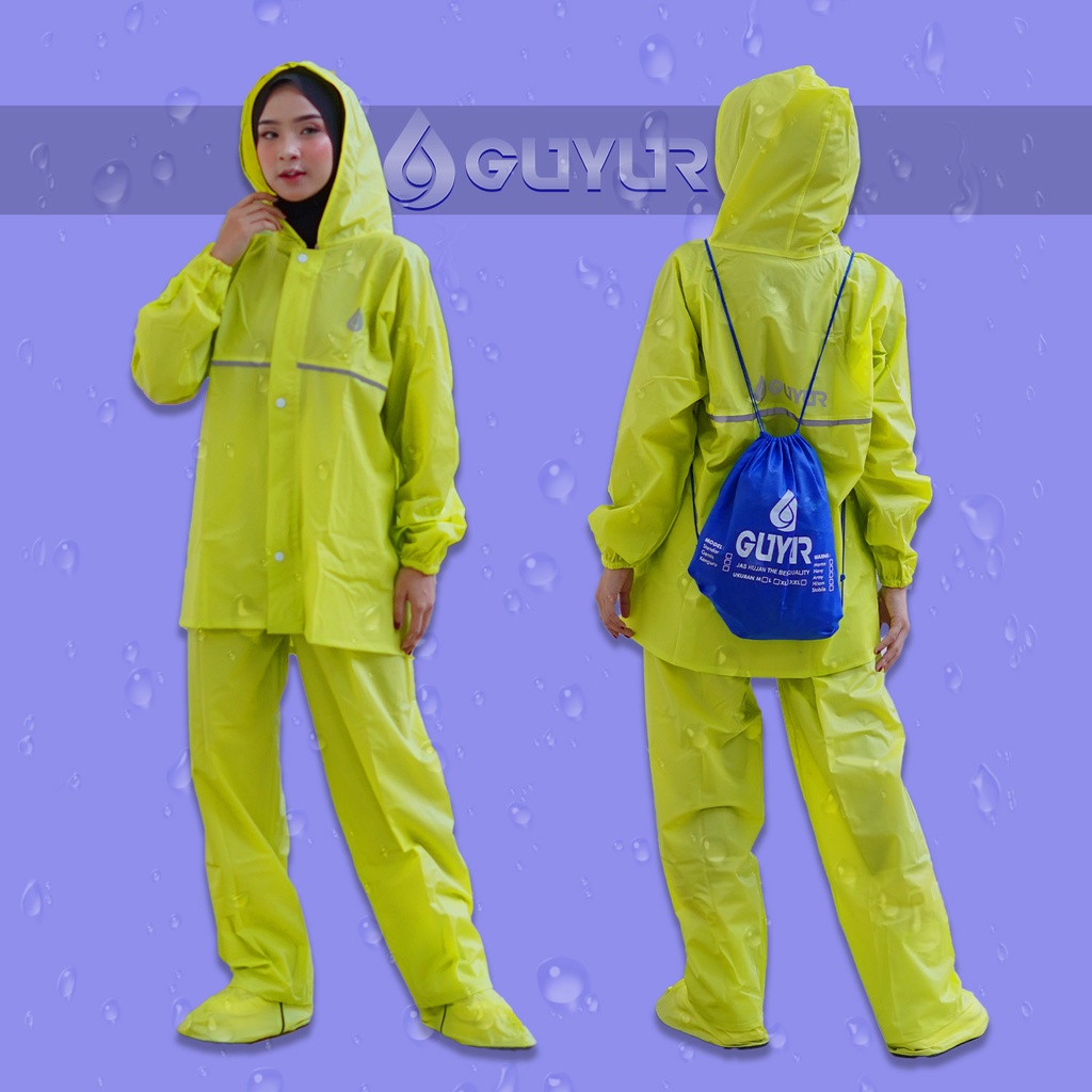 jas hujan List gratis Sepatu original guyur  RAINCOAT  Anti Bocor  Setelan Pria Wanita dewasa raincoat anti air