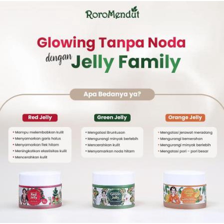 ^ KYRA ^ Roro Mendut Green Jelly Red Orange Glowing Skincare Booster Day And Night Treatment