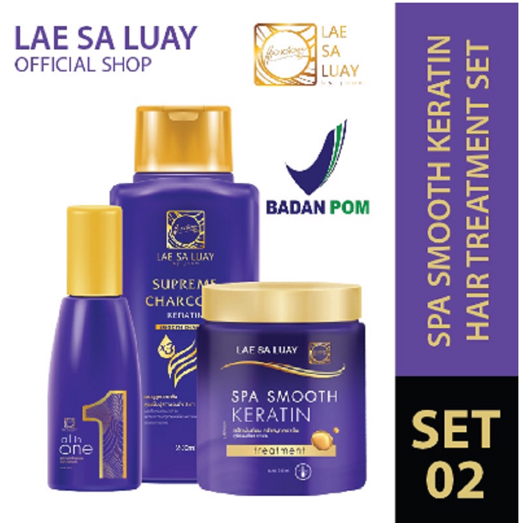 Jual BPOM Lae Sa Luay Paket 3 In 1 Super Smooth Hair / Masker Rambut ...