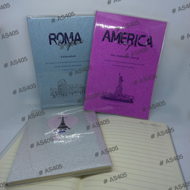 

Diary / Notebook Glitter Negara A5