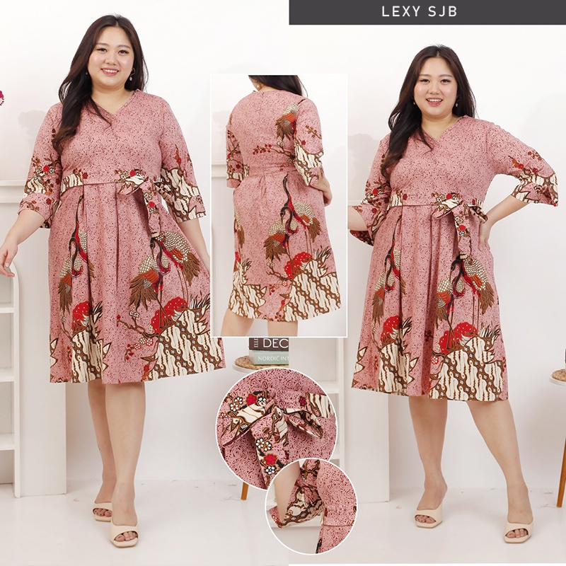 Dress Batik Wanita Terusan Wanita / Batik Wanita / Dress Batik / Dress Batik Modern / Lexy Dress / 263 JCO