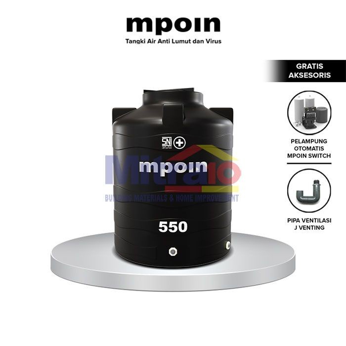 Toren Mpoin Toren Air W550 550 Liter Wave Series Water Tank