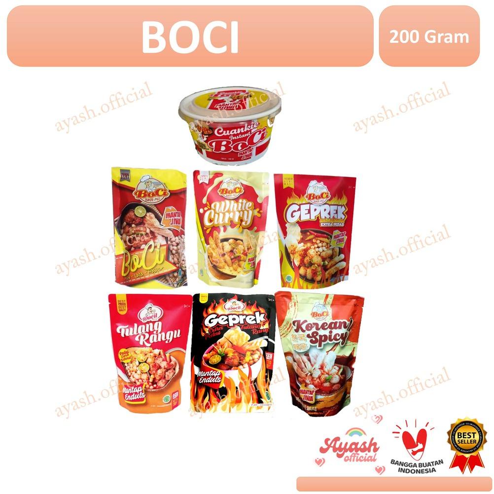

2.2 Promo Brand BOCI mantap jiwa, Geprek, white curry, toping dan Cuanki boci