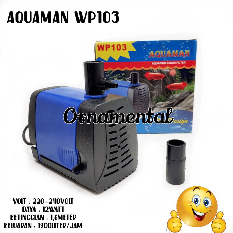 Pompa Aquarium AQUAMAN WP103 Asquascape