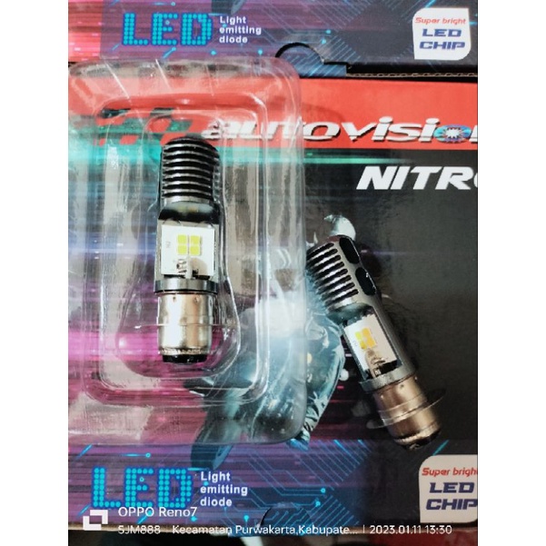 lampu led autovision motor shogun/smash/satria fu/mio/miosmile/beat/vario/revo/blade