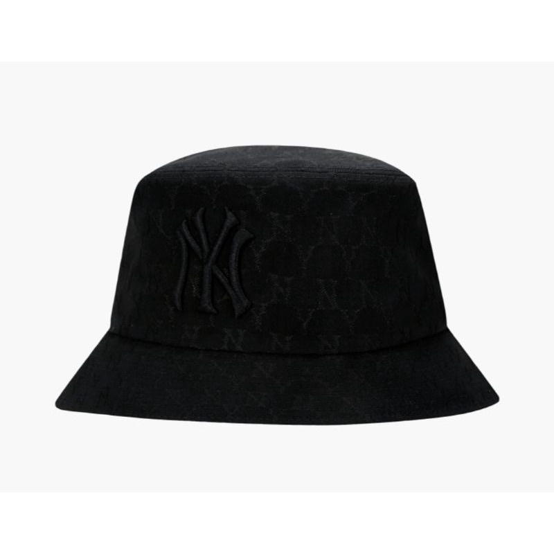 MLB black classic monogram jacquard bucket hat