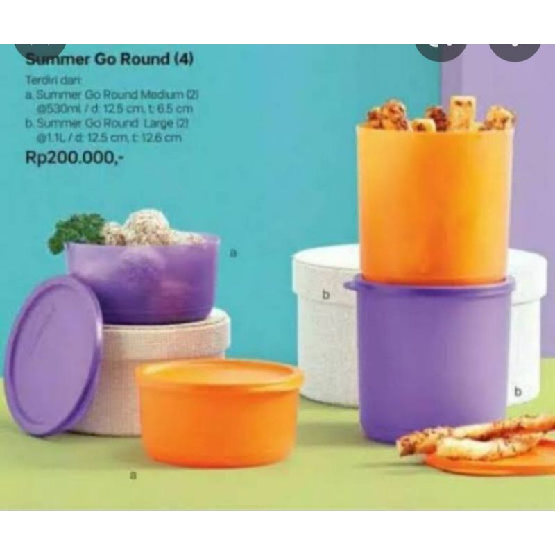 Tupperware Summer Go Round/Tempat Penyimpanan/Storage