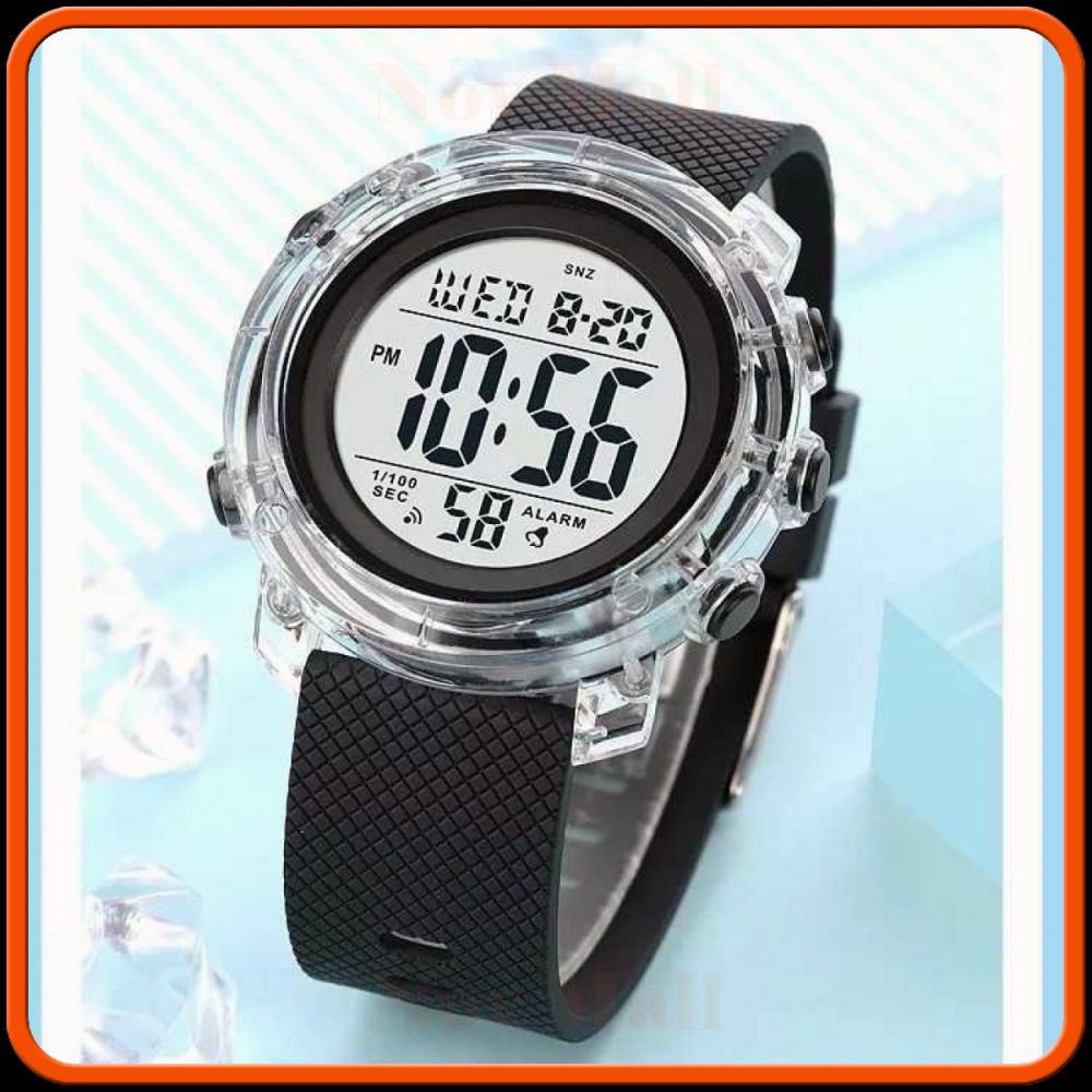 SKMEI Jam Tangan Pria Digital Sport Watch Alarm Waterproof LED Light - 1996