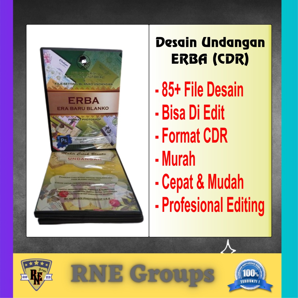 Jual DESAIN UNDANGAN ERBA KOLEKSI TEMPLATE DESIGN GRAFIS EKSLUSIF USAHA