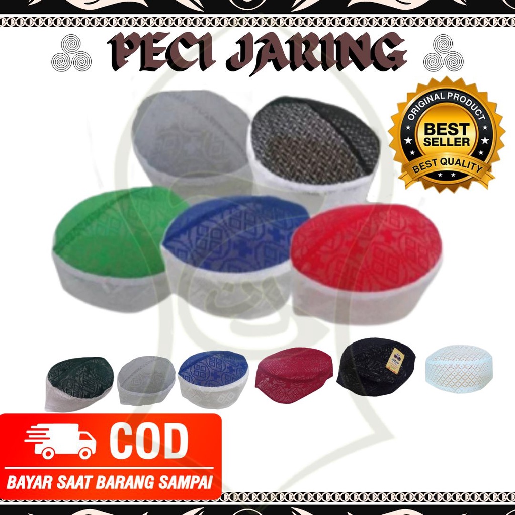peci jaring / peci jaring murah / peci haji jaring bisa COD
