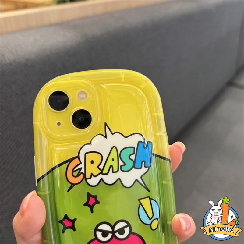 IPHONE Casing Kompatibel Untuk Iphone14 13 12 11 Pro Max X Xr Xs Max8 7 6 6s Plus SE Kartun Monster Kecil Bening Silikon Casing Ponsel Shockproof Bingkai Perlindungan Kamera Cover Pelindung