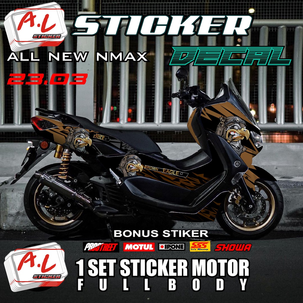 Decal DEKAL STICKER Nmax ALL NEW NMAX FULL BODY BODI TERBARU TERMURAH TER KEREN WARNA VIRAL POLOS SI