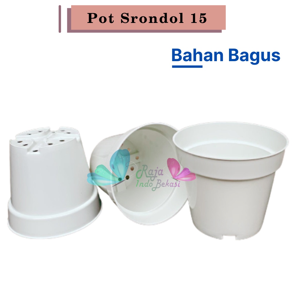 Pot Tinggi Srondol 15 Putih - Pot Tinggi Usa Eiffel Effiel 18 20 25 Lusinan Pot Tinggi Tirus 15 18 20 30 35 40 50 Cm Paket murah isi 1 lusin pot bunga plastik lusinan pot tanaman Pot Bibit Besar Mini Kecil Pot Srondol