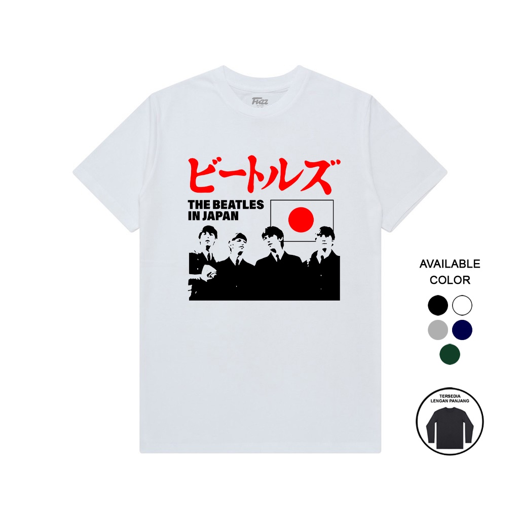 KAOS BAND THE BEATLES IN JAPAN T SHIRT BAJU DISTRO MUSIK ROCK PRIA WANITA