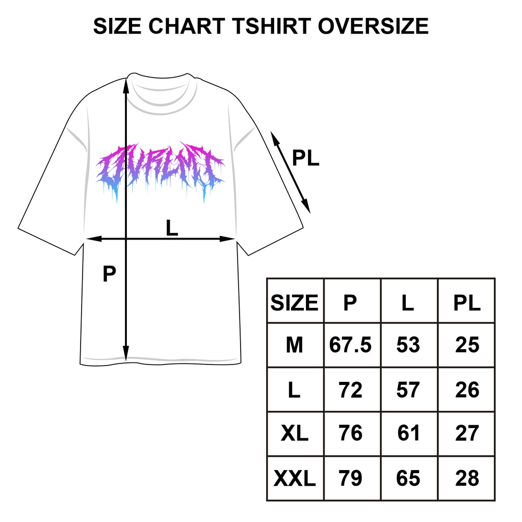 [Pre Order] T-SHIRT | KAOS | POLOS | OVERSIZE | TIEDYE | GRAY BLACK | OVERLIMIT