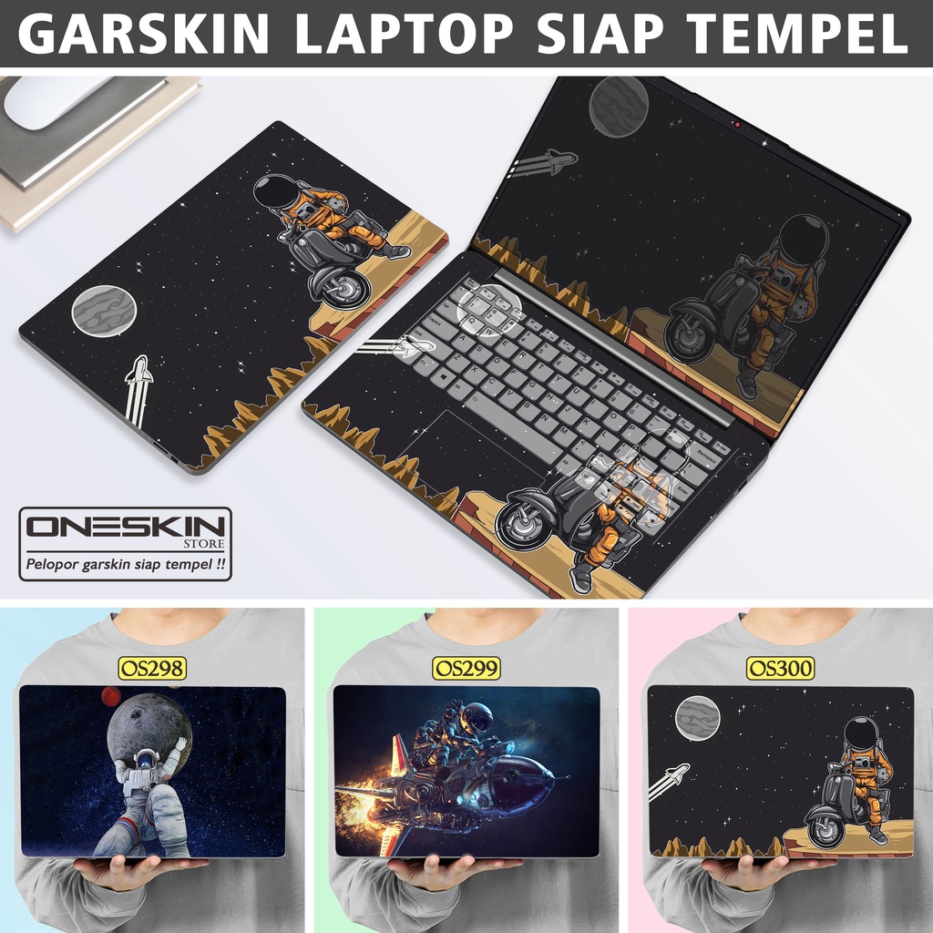 Garskin Sticker Laptop Protector Macbook Full Body Bottom Bezel Palmrest Skin Cartoon Space