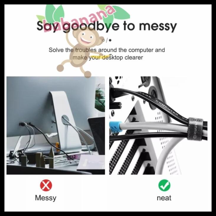 

Kuulaa 5M Pengikat Kabel Velcro Cable Manajemen Perekat Perapih Cord