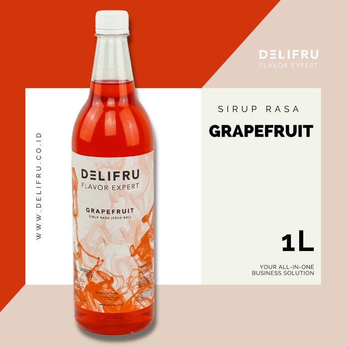 

DELIFRU SYRUP GRAPEFRUIT - SIRUP JERUK BALI 1 LITER