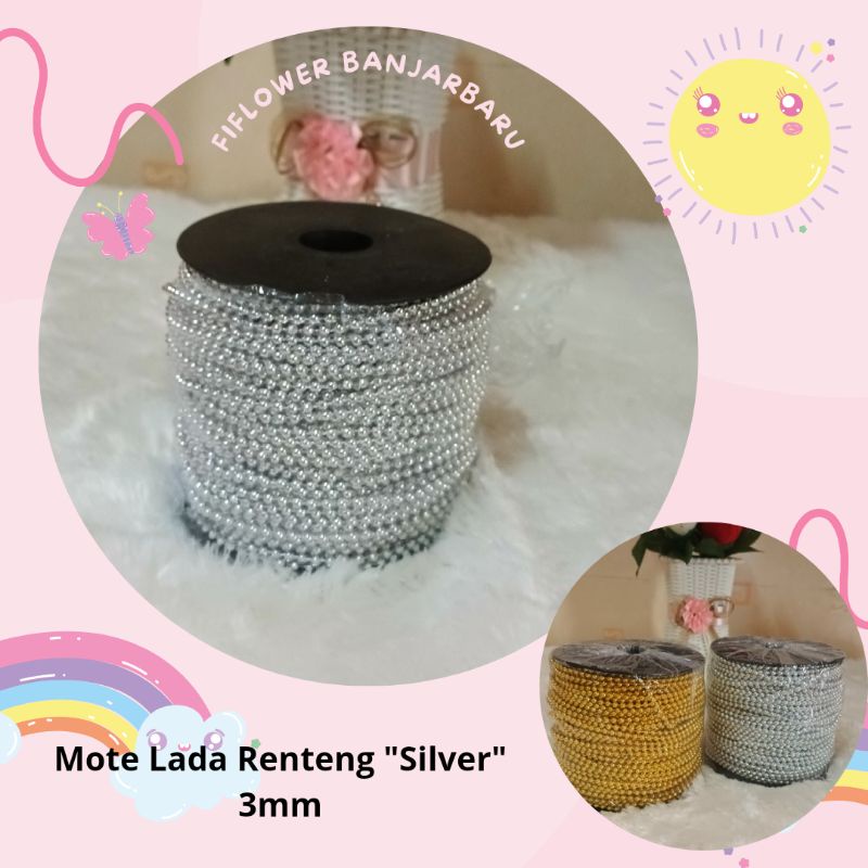 Mote Lada Renteng/ Mutiara Renteng 3mm