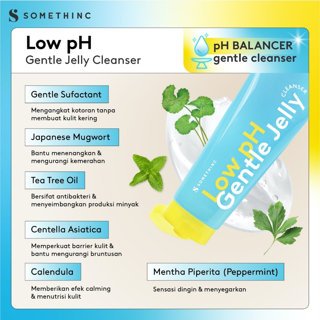 [NEW] SOMETHINC Low pH Gentle Jelly Cleanser - Sabun Cuci Muka Semua Jenis Kulit