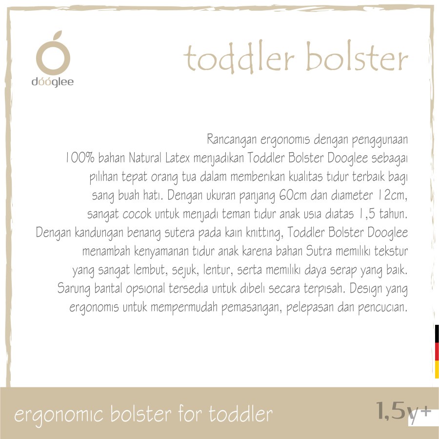 Dooglee Toddler Bolster