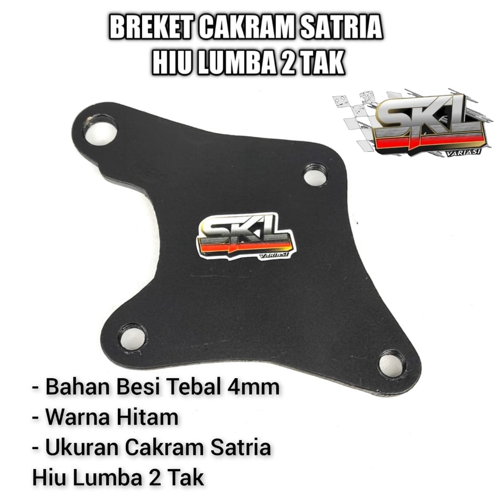 Breket Cakram Disc Kaliper Cakram Depan Satria 2 tak Hiu Lumba Piringan Besar 300mm