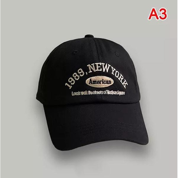 Topi Pria Wanita COD Bordir 1989 New York Distro Dewasa