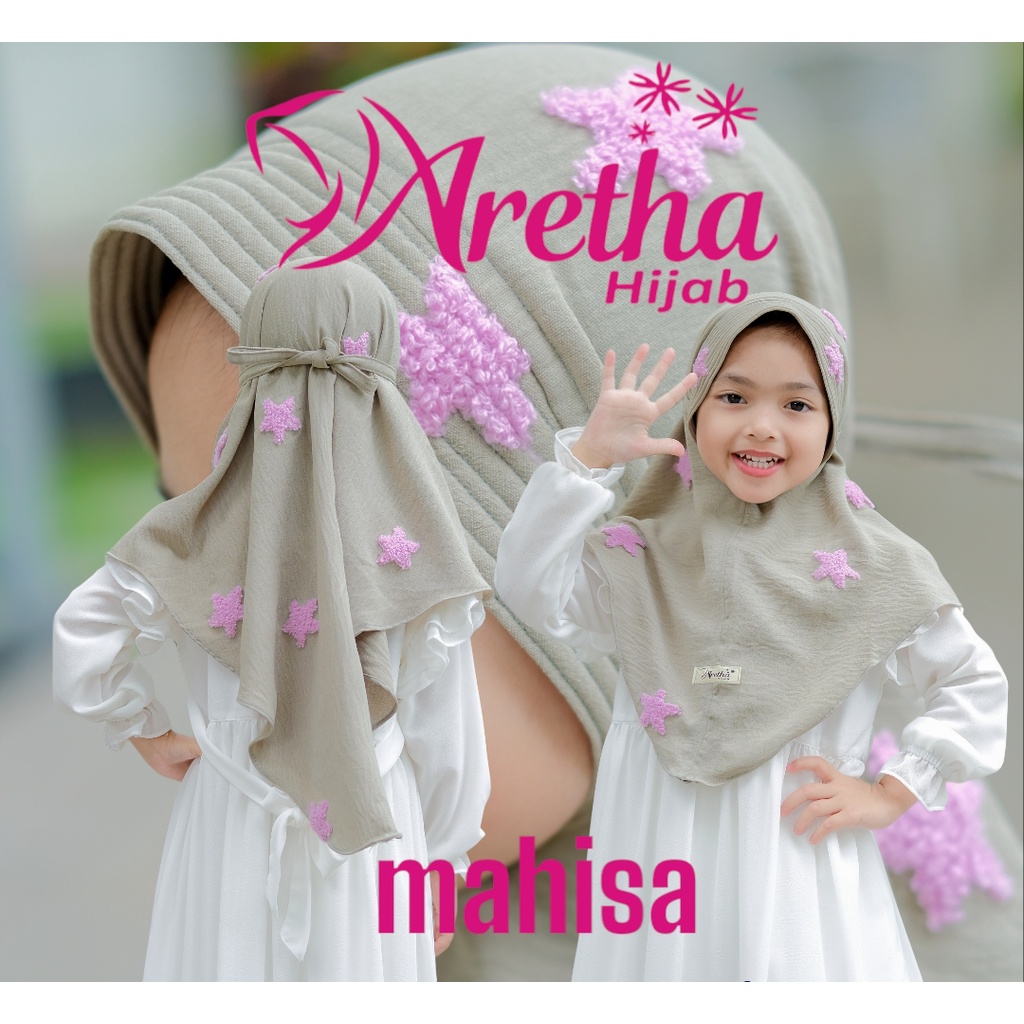 HIJAB INSTAN MAHISA BINTANG CRINKLE ORI ARETHA HIJAB