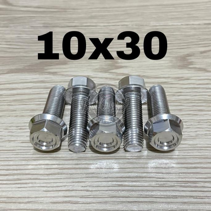 baut probolt hexagon matte ulir 10x30 drat 14 panjang 3 cm thailand sampoerna123 Ayo Beli