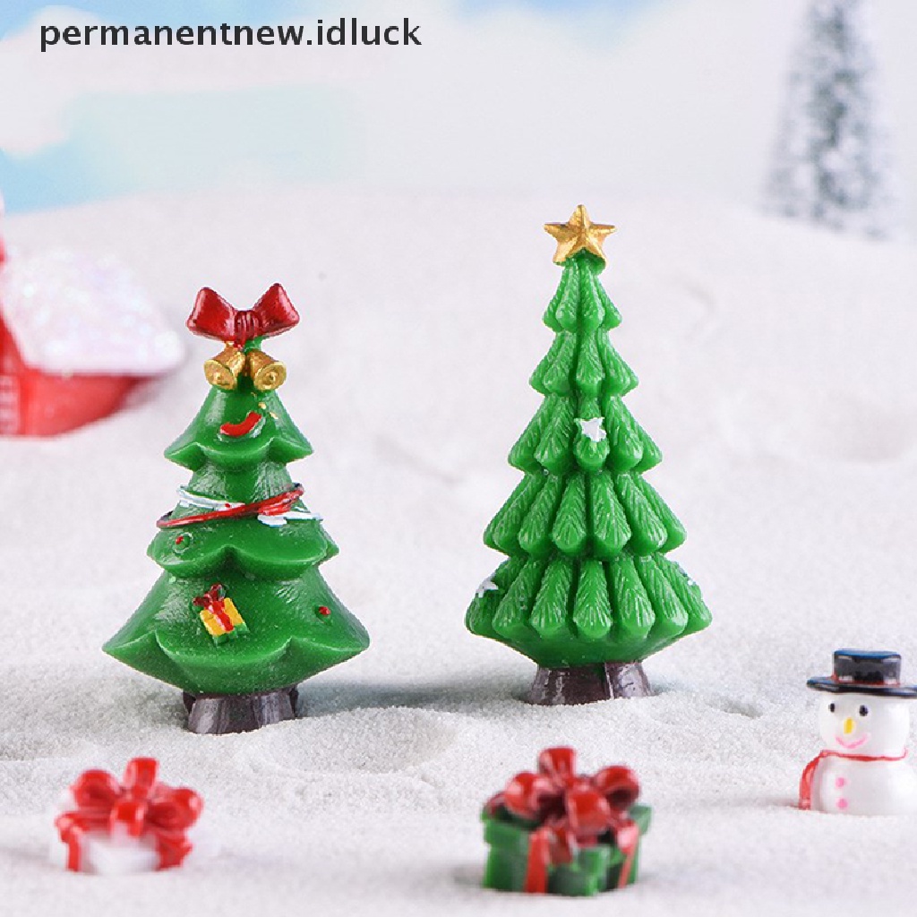 [luckypermanentnew] Pohon Natal Hadiah Patung Peri Taman Miniatur Resin Kerajinan Landscape [ID]