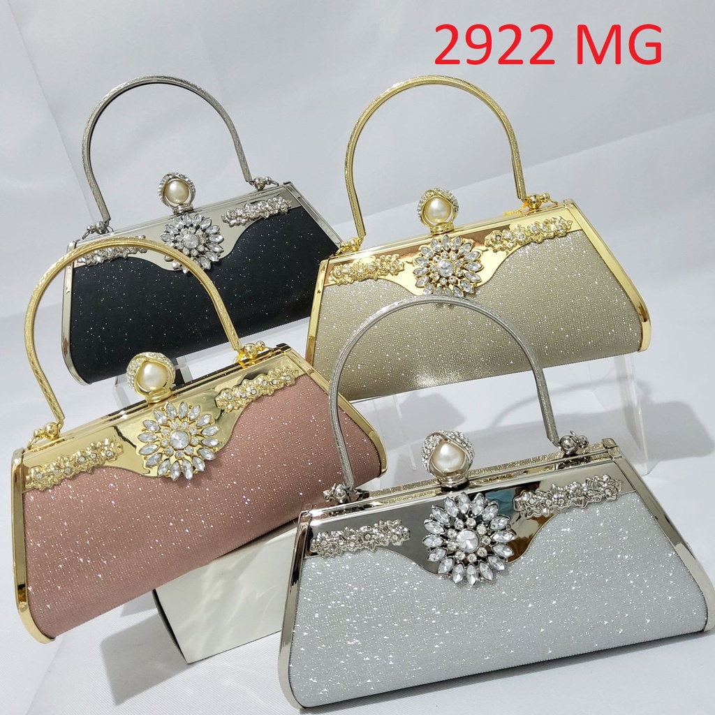 Tas Pesta Farnell Cantik Farnell Clutch Kondangan Glitter Glossy 2881/2922/2916