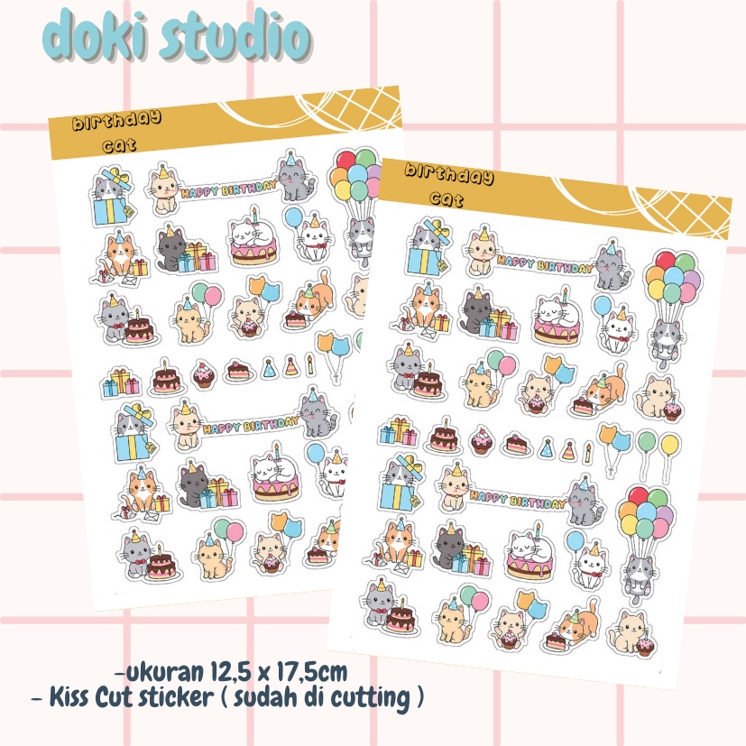 

[DOKI] Stiker Dekorasi Lucu / Sticker Journal / Stiker Aesthetic Memo Sticky Notes Journal Scrapbook Planner