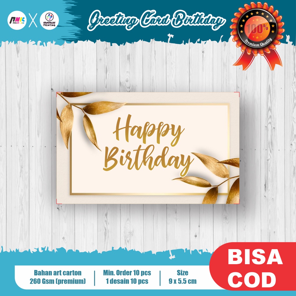 GREETING CARD BIRTHDAY - GIFT CARD - KARTU UCAPAN ULANG TAHUN - AESTHETIC - KARTU UCAPAN BIRTHDAY