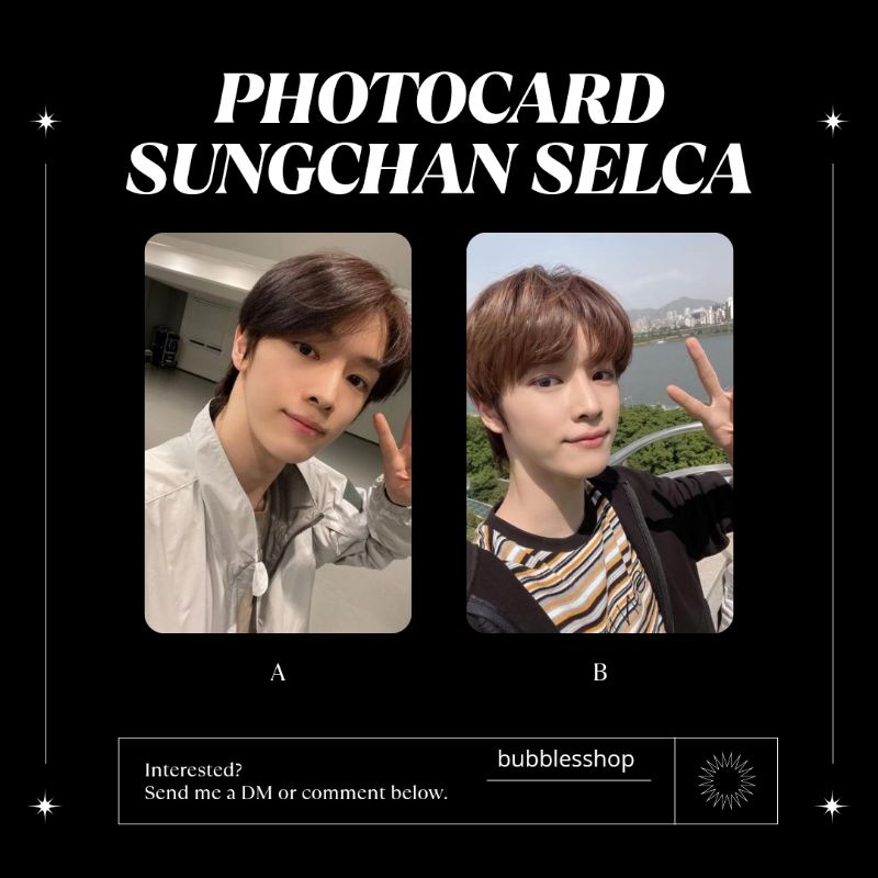 PHOTOCARD UNOFFICIAL SUNGCHAN NCT SELCA