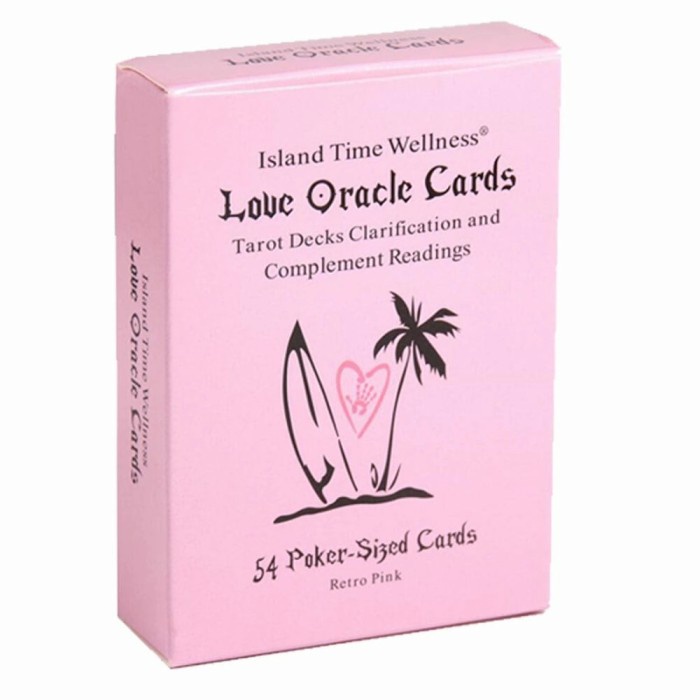Kabel Island Time Wellness Love - Pink Oracle Card