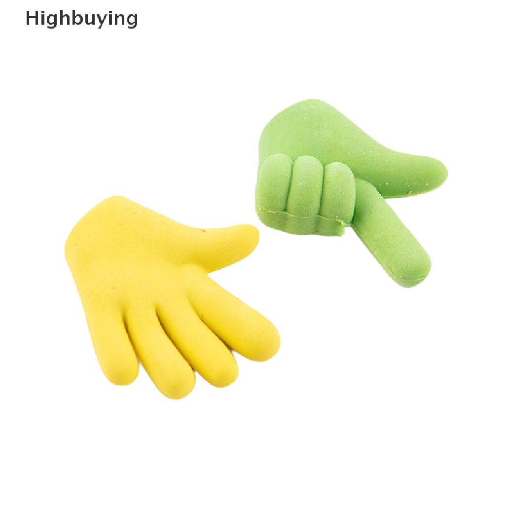 Hbid 5pcs/lot Penghapus Gerakan Jari Pensil Atas DIY Penghapus Karet Siswa Sekolah Anak Perlengkapan Sekolah Glory